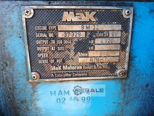 Maschine: MAK 9M32 Diesel engines